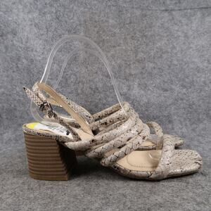Kenneth Cole Reaction Shoes Womens 6 Fashion Dress Sandals Heels Strappy Taupe